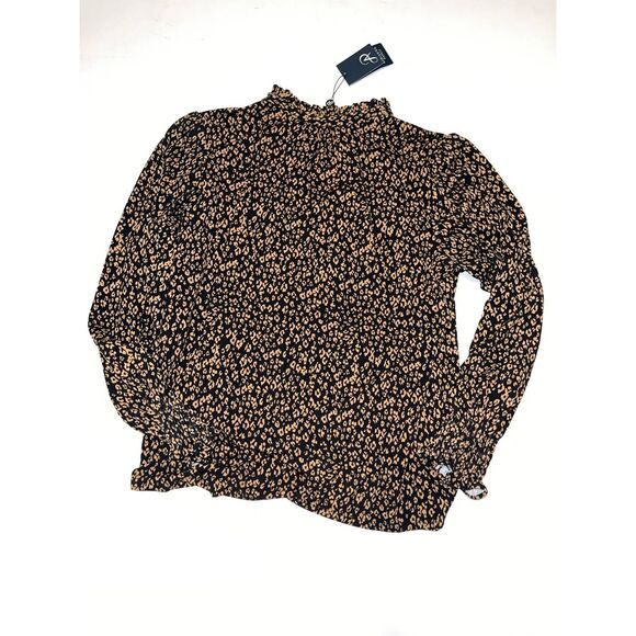 Adrianna Pappel Top Womens XL Black Gold Long Sleeve  Casual NWT A38‎ - Picture 5 of 5